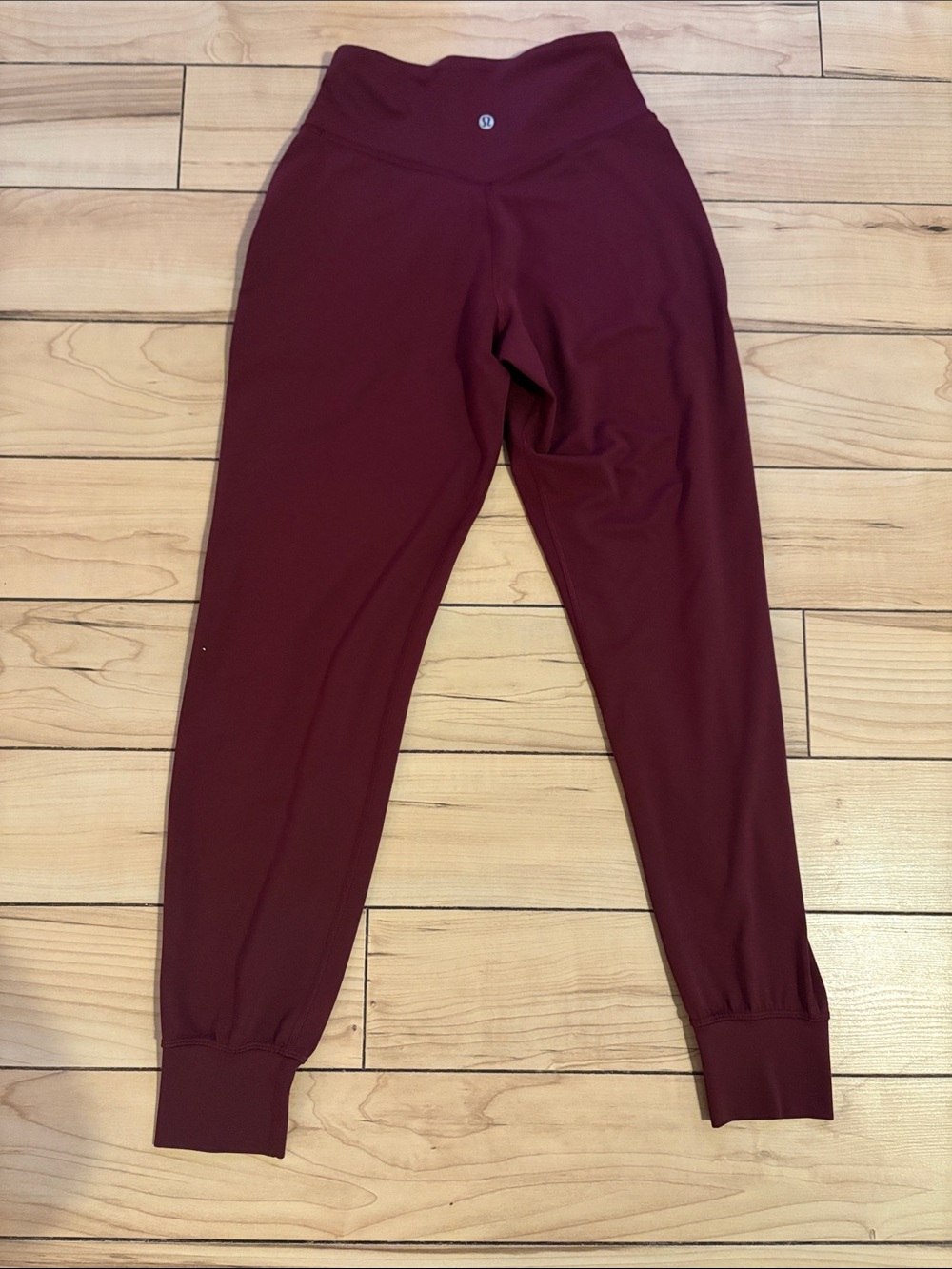 Lululemon Maroon High-Rise Leggings with Pockets